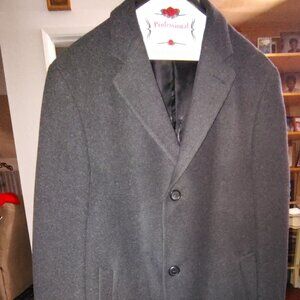 IZOD  Brand | Men's Long Coat Wool | Dark Grey Color | Size XL